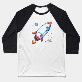 Gliding racket cartoon Baseball T-Shirt